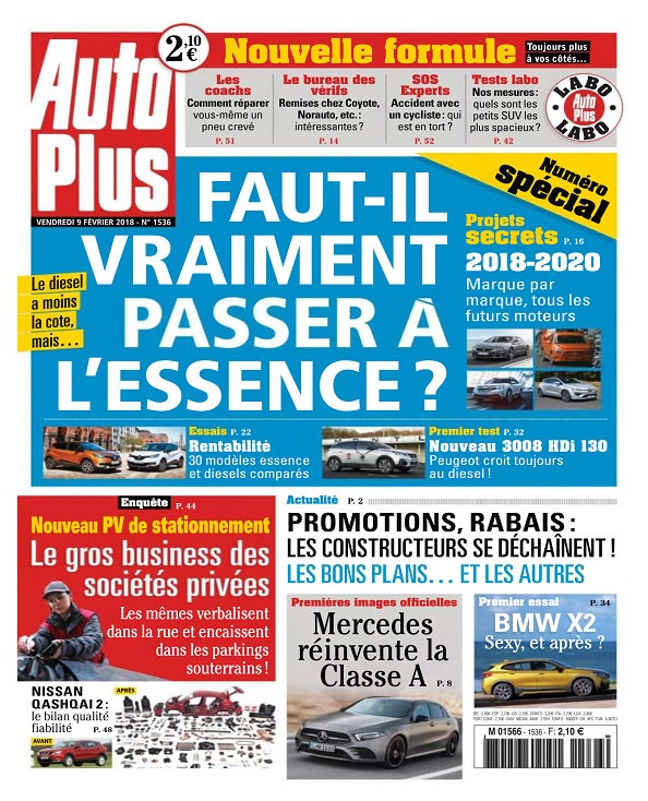 Auto Plus N°1536 - 9 Février 2018