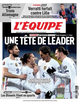 L’equipe du 01 Avril 2021