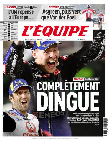 L’equipe du 05 Avril 2021