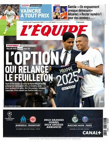 L'equipe du 13 Septembre 2022