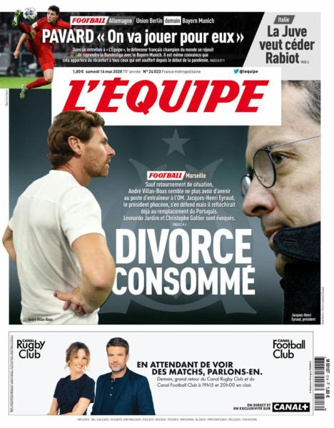 L’equipe du 16 Mai 2020