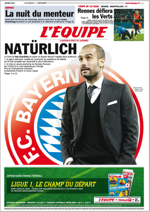 L'Equipe du 17 Janvier 2013