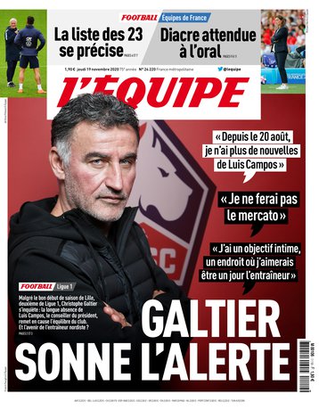 L’equipe du 19 Novembre 2020