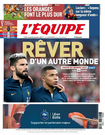 L'equipe du 22 Novembre 2022