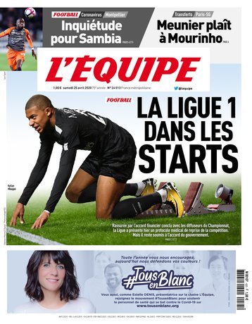 L’equipe du 25 Avril 2020