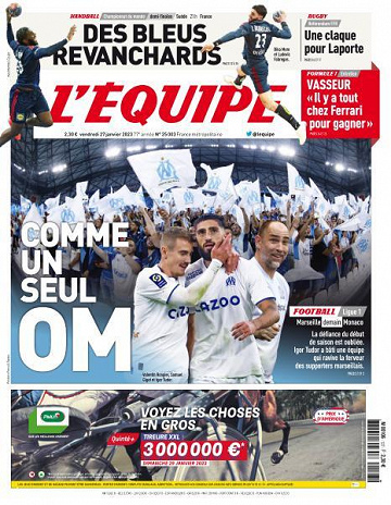 L'equipe du 27 Janvier 2023