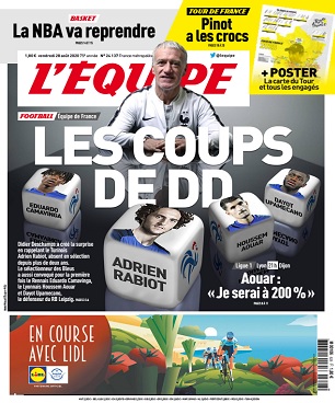 L’equipe du 28 Aout 2020