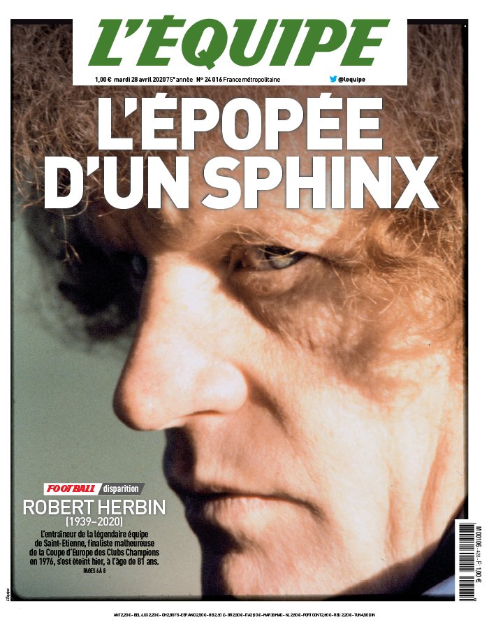 L’equipe du 28 Avril 2020