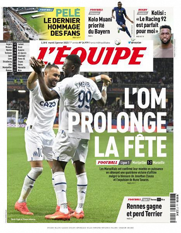 L'equipe du 3 Janvier 2023