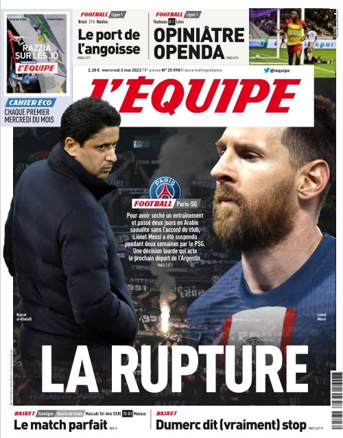 L'equipe du 3 Mai 2023