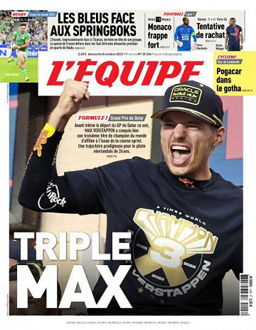 L’equipe du Dimanche 8 Octobre 2023