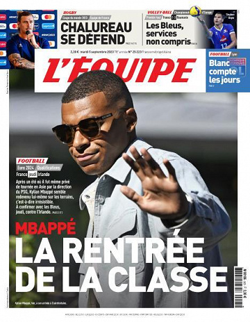 L'equipe du Mardi 5 Septembre 2023