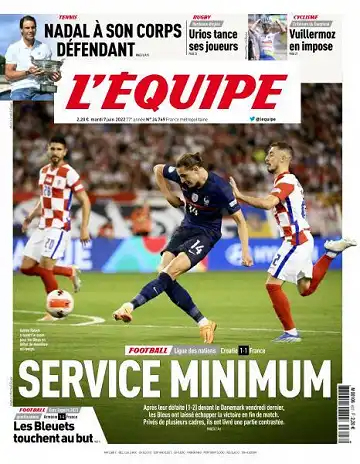 L'equipe du Mardi 7 Juin 2022