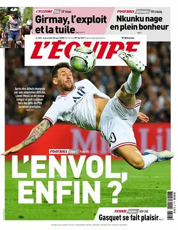 L'equipe du Mercredi 18 Mai 2022