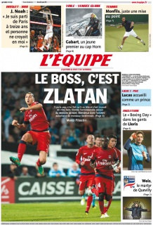 L'equipe Edition du 2 Janvier 2013