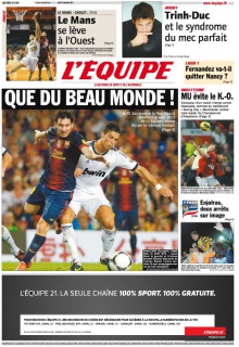 L'equipe Edition du 27 Decembre 2012