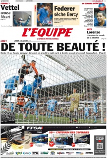 L'equipe Edition du 29 Octobre 2012