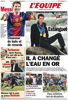 L'equipe Edition du 30 Novembre 2012