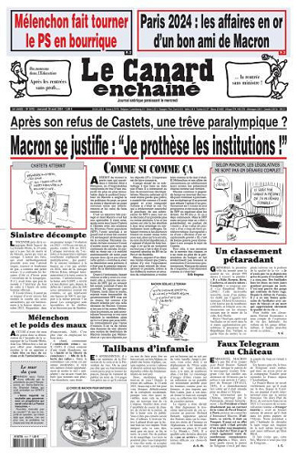 Le Canard Enchaîné du 28 Août FRENCH PDF 2024