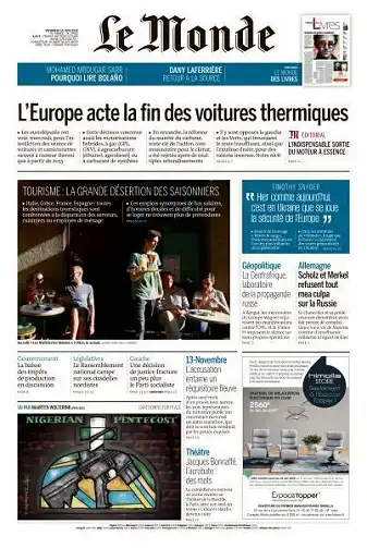 Le Monde du 10 Juin 2022