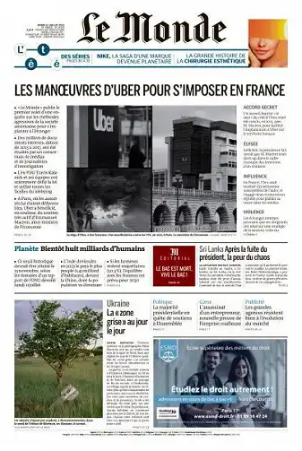 Le Monde du 12 Juillet 2022