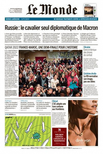 Le Monde du 14 Decembre 2022