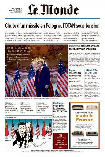 Le Monde du 17 Novembre 2022