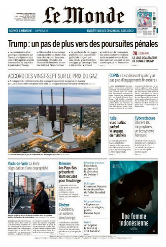 Le Monde du 21 Décembre 2022