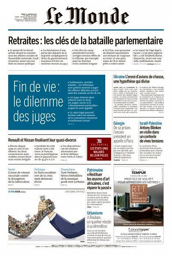 Le Monde du 31 Janvier 2023