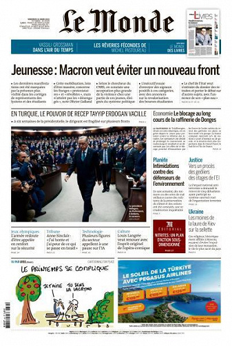 Le Monde du 31 Mars 2023