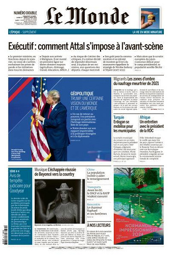 Le Monde du 31 Mars FRENCH PDF 2024