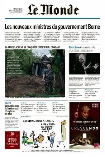 Le Monde du 5 Juillet 2022