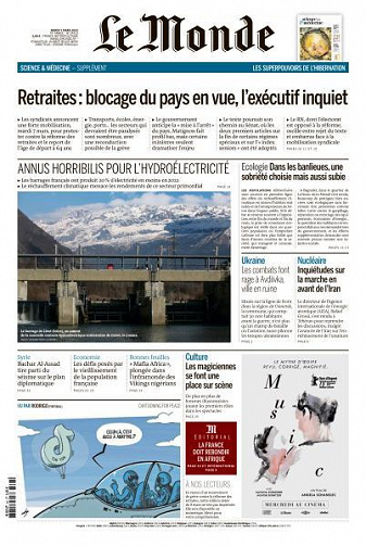 Le Monde du 7 Mars 2023