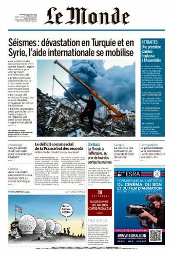 Le Monde du 8 février 2023