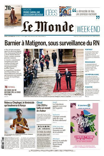 Le Monde & Le Mag du 07 Septembre FRENCH PDF 2024