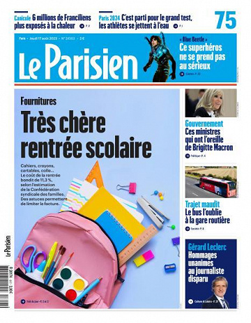 Le Parisien - 17 Août 2023