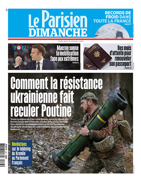 le Parisien du dimanche 03 avril 2022