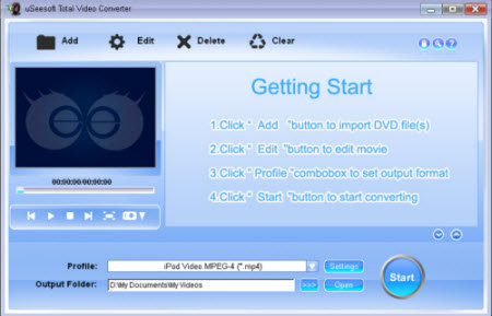 uSeesoft Total Video Converter v1.5.0.