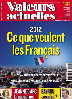 Valeurs Actuelles N° 3919 du 5 au 11 Janvier 2012